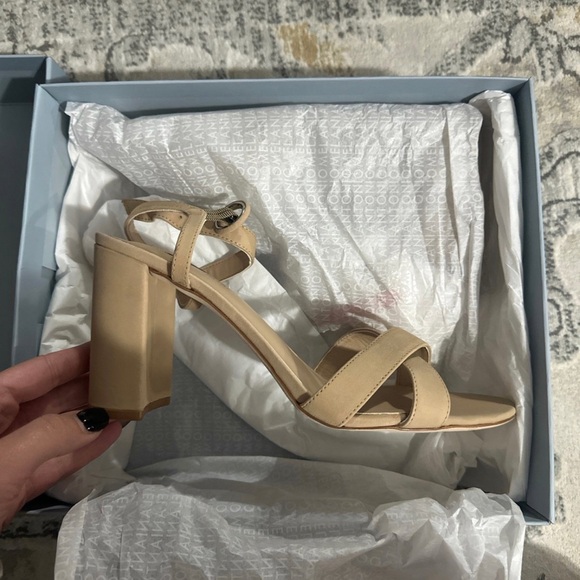 Antonio Melani Geena Nubuck Leather Ankle Strap Heels - Picture 2 of 12